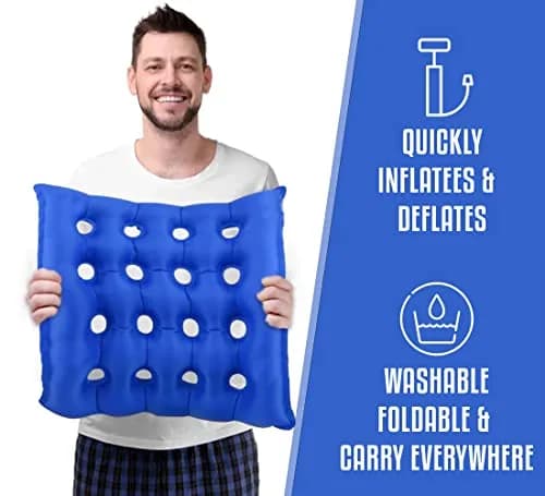 EMS Extend Medical Supply Body Positioner Blue | Pressure Relief Cushion for Wheelchair thumbnail 5