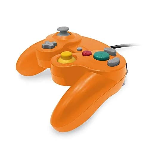 Old Skool Controller Compatible with Gamecube/Wii - Orange (Spice) | 6ft Cable, Rumble Vibration thumbnail 5