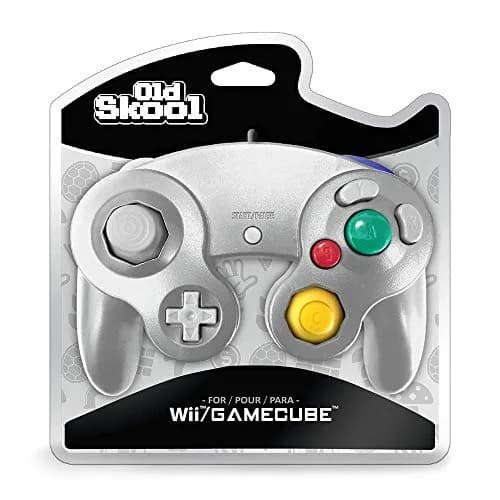 Old Skool Silver Wired Controller Compatible with GameCube/Wii | 1.8m Cable, Rumble Vibration thumbnail 7