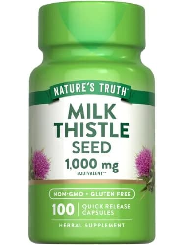 Nature's Truth Milk Thistle Seed Extract | Herbal Supplement | 100 Capsules thumbnail 1
