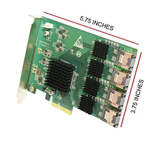 IO CREST 16 Port SAS PCIe 2.0 X4 Controller Card | 0.43 kg (0.95 lb) thumbnail 6