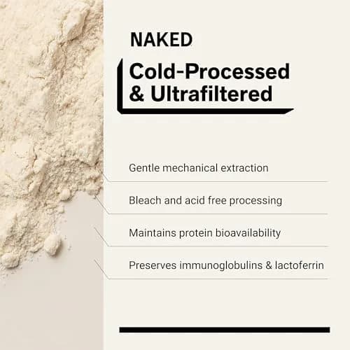NAKED Whey Protein Powder 2 lb (907 g) | NSF Certified Grass-Fed Unflavored Protein thumbnail 4