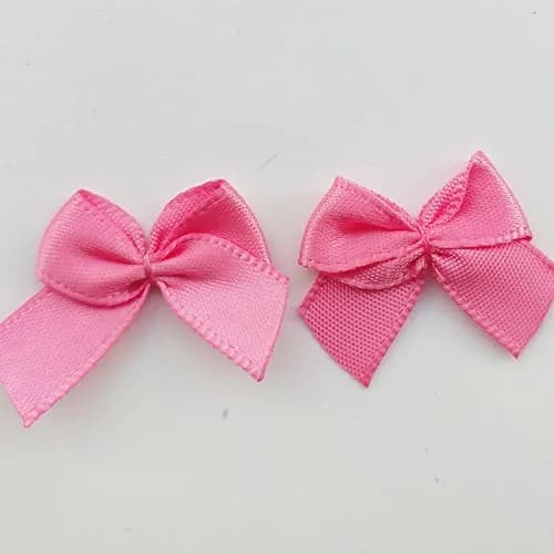 Chenkou Craft Mini Satin Ribbon Bows Flowers 25x20mm (60 Count) | DIY Craft Appliques for Sewing & Scrapbooking thumbnail 3