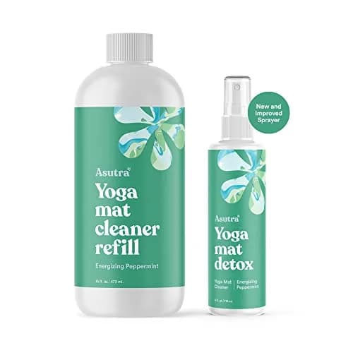ASUTRA Yoga Mat Cleaner Spray Energizing Peppermint 118ml (4 fl oz) | Essential Oil Aromatherapy for Fitness Gear thumbnail 9