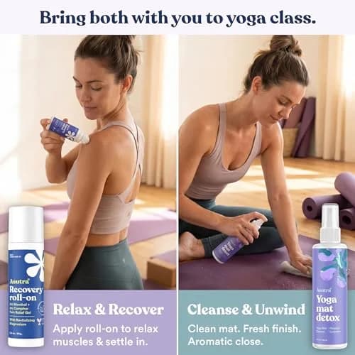 ASUTRA Organic Yoga Mat Cleaner Spray 4 fl oz | No Residue, Essential Oils, Deep-Cleansing thumbnail 6