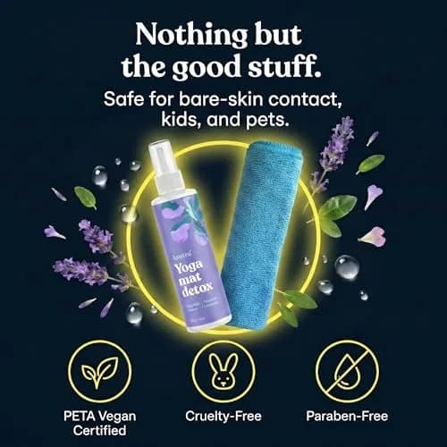 ASUTRA Organic Yoga Mat Cleaner Spray 4 fl oz | No Residue, Essential Oils, Deep-Cleansing thumbnail 3