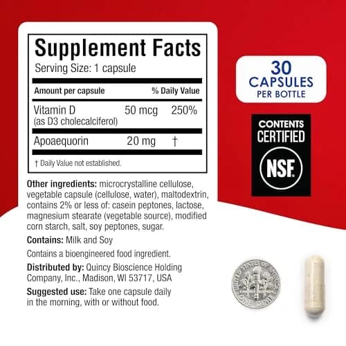Prevagen Extra Strength with 7-Day Pill Minder | Brain Support Supplement, 30 Capsules thumbnail 3