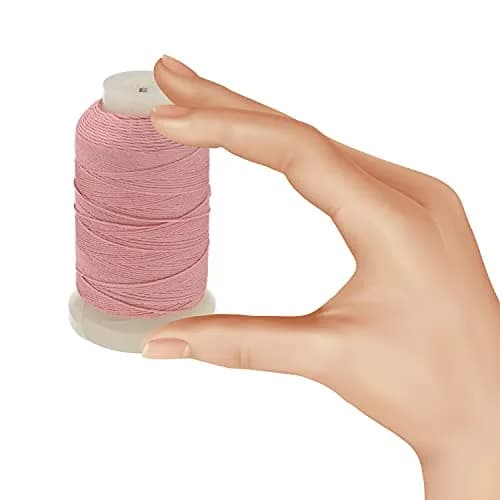 The Beadsmith Pure Silk Cord Raspberry Cream Size E 0.325mm (0.0128") 200 Yards (600 ft) | Luxurious & Durable Jewelry Thread thumbnail 4