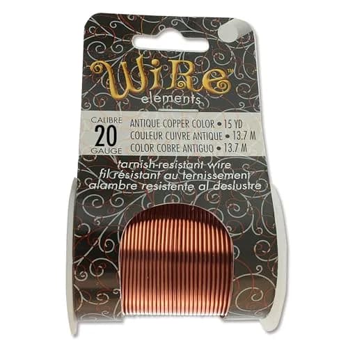 The Beadsmith Copper Jewelry Wire 20 Gauge Antique Copper 15 Yds (13.72 m) | Tarnish-Resistant for Crafts thumbnail 7