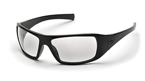 Pyramex Goliath Safety Glasses Black Frame Clear Anti-Fog Lens | ANSI Z87.1+ Certified thumbnail 1