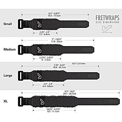 Gruv Gear Fret Wrap & Guitar Mute, Small Black | String Dampener for Acoustic, Electric & Bass thumbnail 3