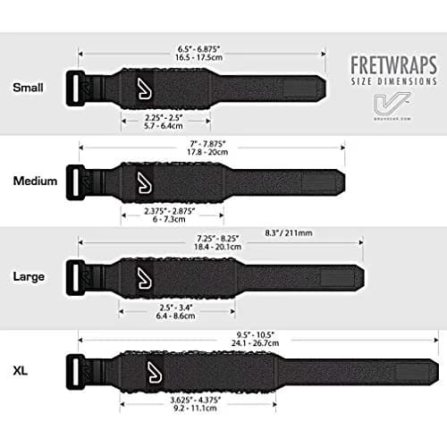 Gruv Gear Fret Wrap & Guitar Mute Medium Black 1 Pack (Fits 5 String Bass, 7 String Guitar) | Eliminates Unwanted String Noise Instantly thumbnail 3
