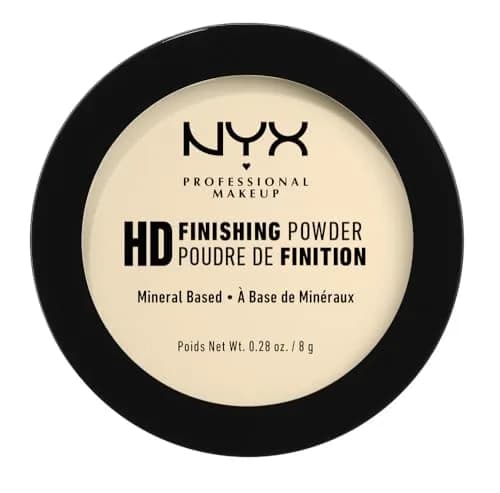 NYX PROFESSIONAL MAKEUP HD Finishing Powder, Pressed Setting Powder - Banana 7.94g (0.28 oz) | Camera-Ready Matte Finish thumbnail 4
