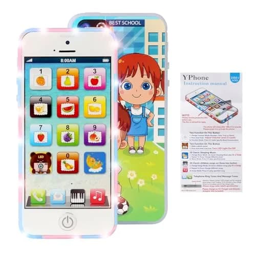 Cooplay White Smart Phone Toy Music Lullaby YPhone Touch Screen 12.5cm x 5.8cm | Educational music & language learning thumbnail 5