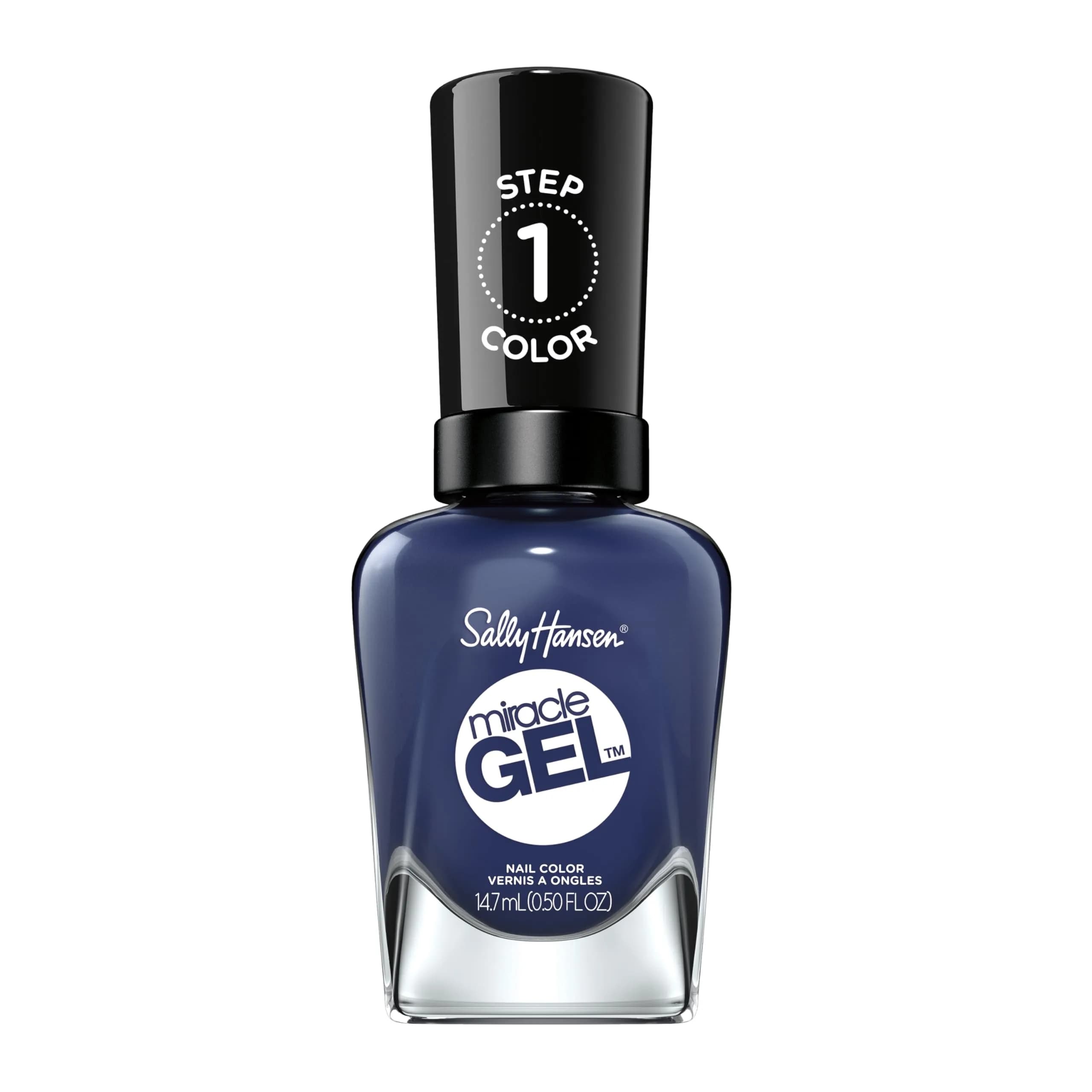 Sally Hansen Miracle Gel Nail Polish 0.5 Fl Oz | No UV Needed, Long Lasting, Vegan, Opaque Navy Blue - main product image