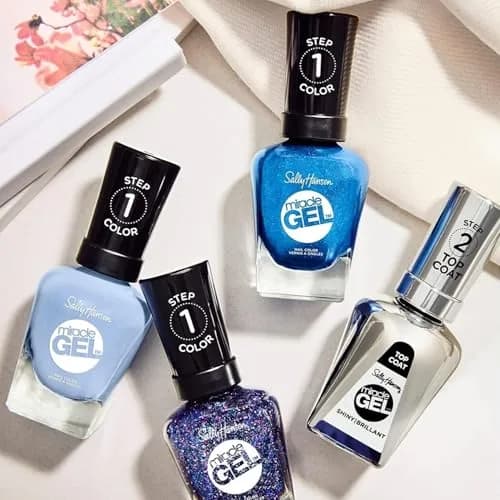 Sally Hansen Miracle Gel Nail Polish 0.5 Fl Oz | No UV Needed, Long Lasting, Vegan, Opaque Navy Blue thumbnail 6