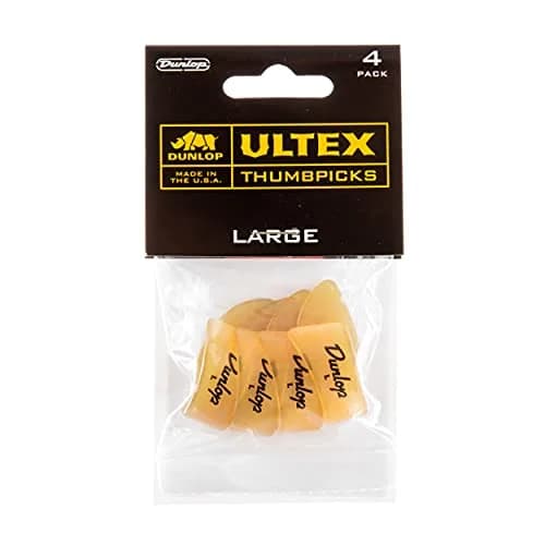 Jim Dunlop Ultex Large Thumbpicks - 4 Pack | Bright, Durable, Clear Tone thumbnail 4