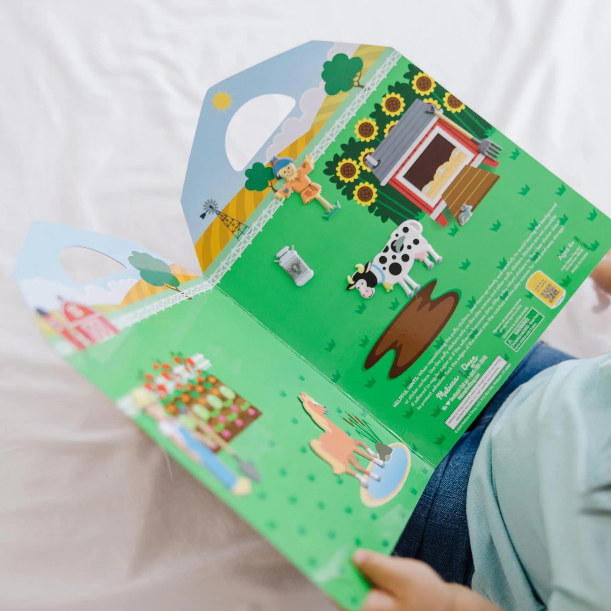 Melissa & Doug Puffy Sticker Play Set – On The Farm, 52 Reusable Stickers with 2 Scenes | Creative Farm Fun for Kids 4+ thumbnail 2