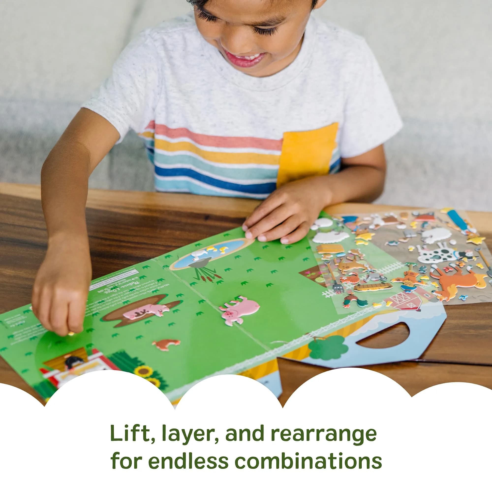Melissa & Doug Puffy Sticker Play Set – On The Farm, 52 Reusable Stickers with 2 Scenes | Creative Farm Fun for Kids 4+ thumbnail 4