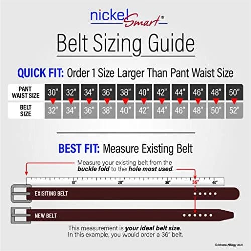 Nickel Smart Smoky Mountain Titanium Black Belt - 38" | Nickel-Free, Durable & Hypoallergenic thumbnail 6