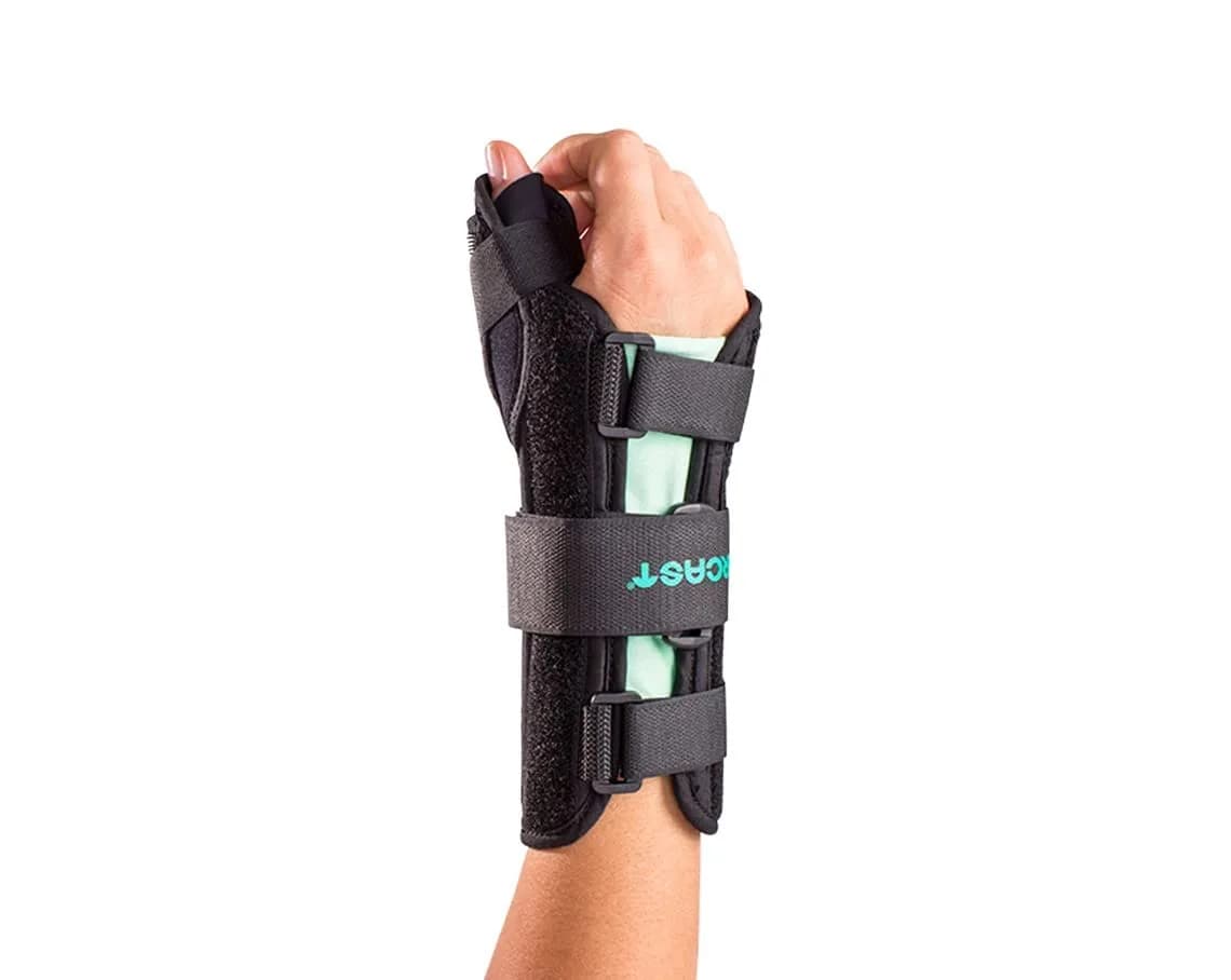 Aircast A2 Wrist Brace with Thumb Spica - Right Small 10cm (3.9in) | Supports Carpal Tunnel & Sprains — Medium
