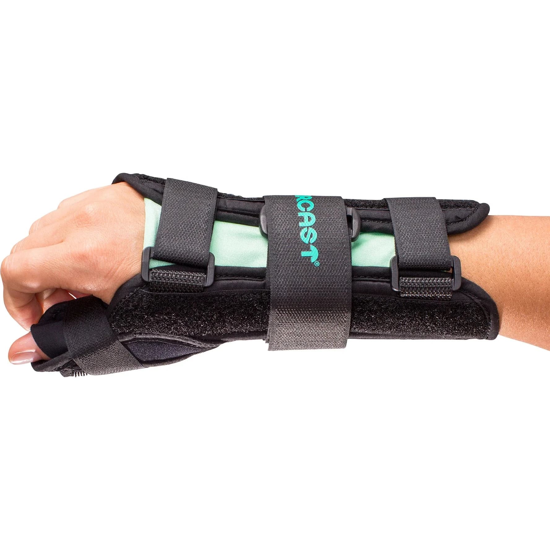 Aircast A2 Wrist Brace with Thumb Spica - Right Small 10cm (3.9in) | Supports Carpal Tunnel & Sprains — Large