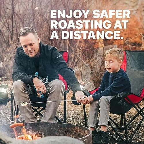 MalloMe Telescoping Marshmallow Roasting Sticks 32" (8 Pack) | Heavy Duty Stainless Steel Smores Skewers for Campfire & Bonfire thumbnail 4