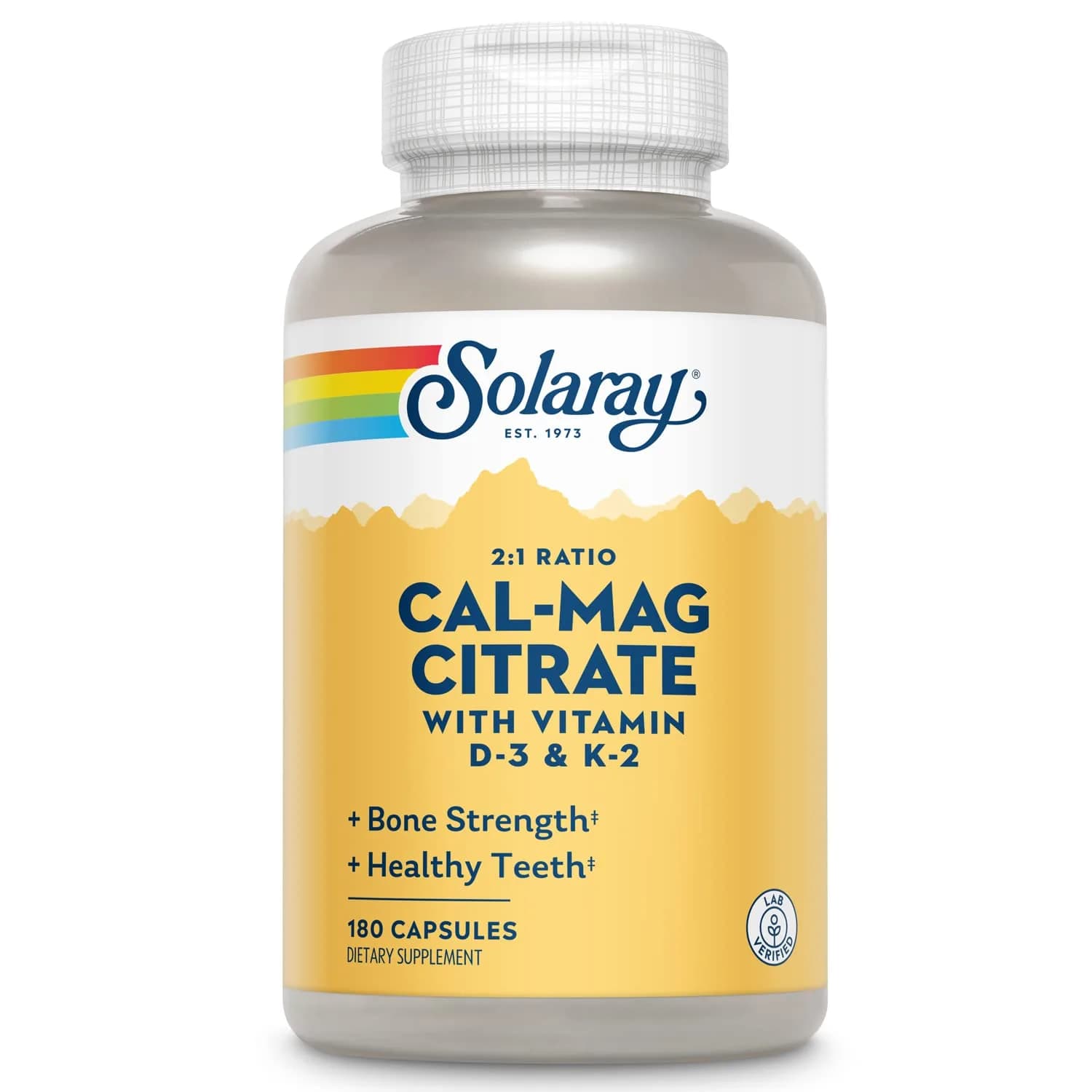 SOLARAY Calcium Magnesium Citrate 2:1 with Vitamin D3 K2 - main product image