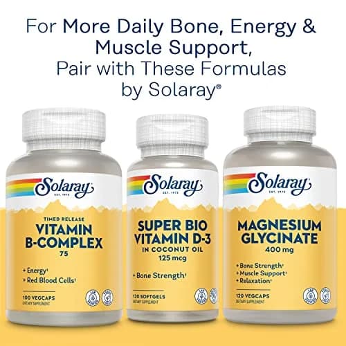 SOLARAY Calcium Magnesium Citrate 2:1 with Vitamin D3 K2 thumbnail 7