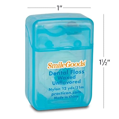 Practicon Waxed Dental Floss 12 yds | Unflavored Bulk Pack of 72 | Professional Oral Care thumbnail 2