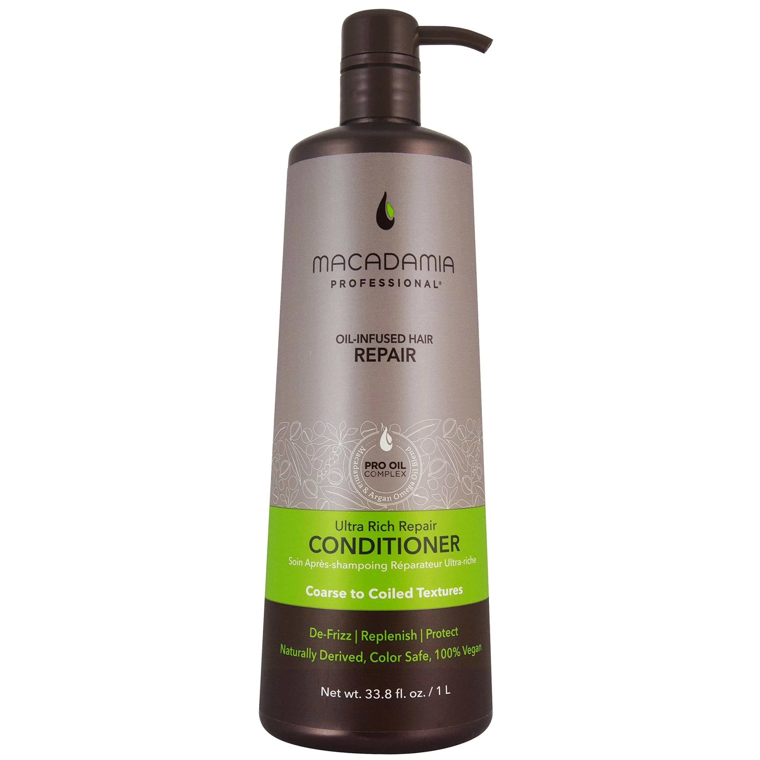 Macadamia Professional Deep Hydrating Conditioner 10 fl oz | Supports Coarse & Curly Hair, Sulfate & Paraben Free — 33.8 Fl Oz