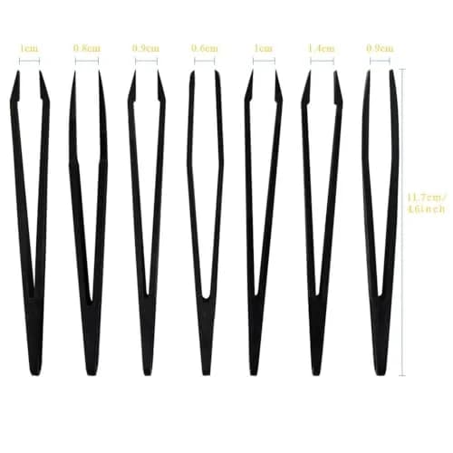 Marrywindix Plastic Tweezers 7pcs | Anti-static Precision Electronics & Jewelry Tool thumbnail 2