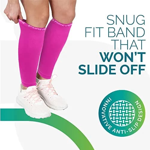 Run Forever Pink Calf Compression Sleeve Large | Medical Grade Support for Shin Splints & Varicose Veins thumbnail 9