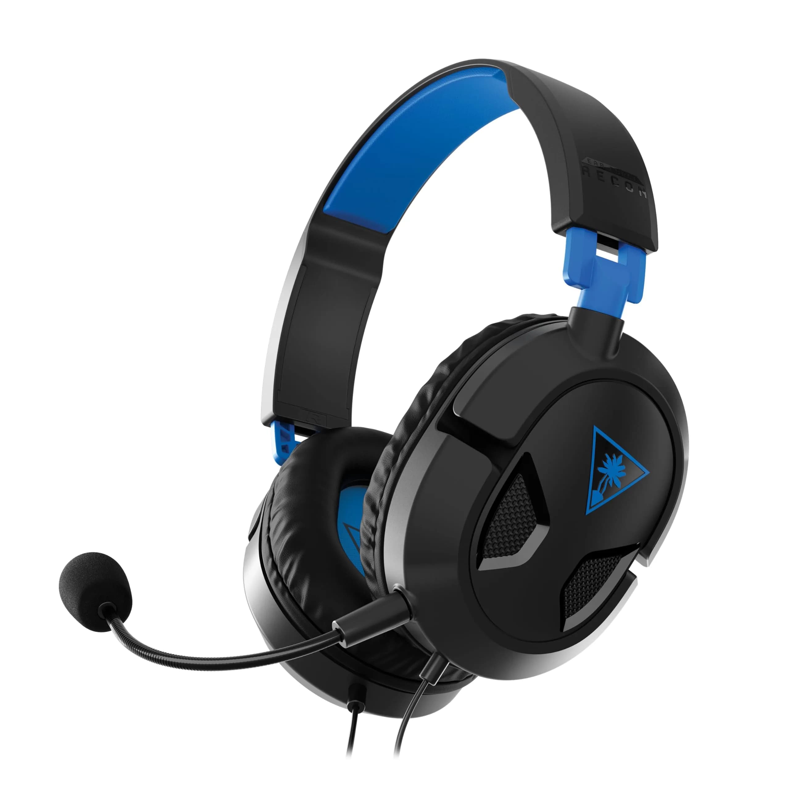 Turtle Beach Recon 50P Gaming Headset with Removable Mic | 40mm Speakers, Stereo, Black/Blue — Black / Blue
