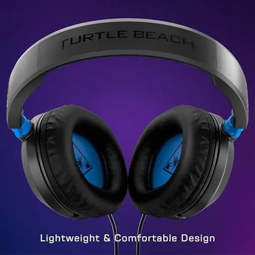 Turtle Beach Recon 50P Gaming Headset with Removable Mic | 40mm Speakers, Stereo, Black/Blue thumbnail 2