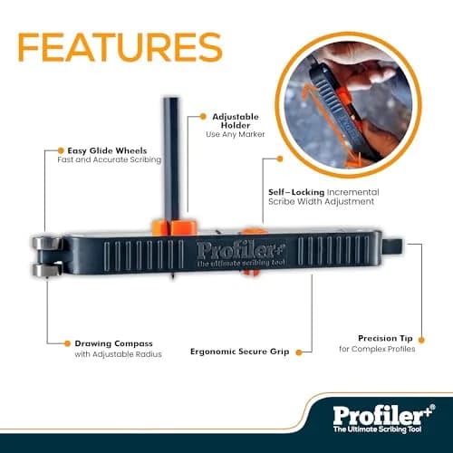 Profiler+ Multifunction Scribing Tool – Adaptable to Any Marker, Precise Woodworking & Carpentry (0.5mm) | UK Made thumbnail 6