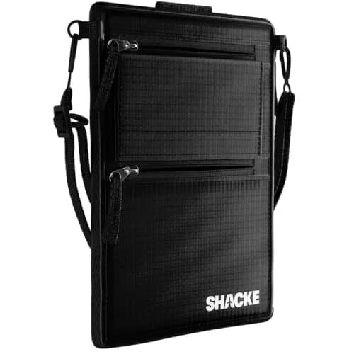 Shacke Hidden Belt Wallet Black 20cm (7.8in) | RFID Blocking Passport Holder for Belt Loop thumbnail 1