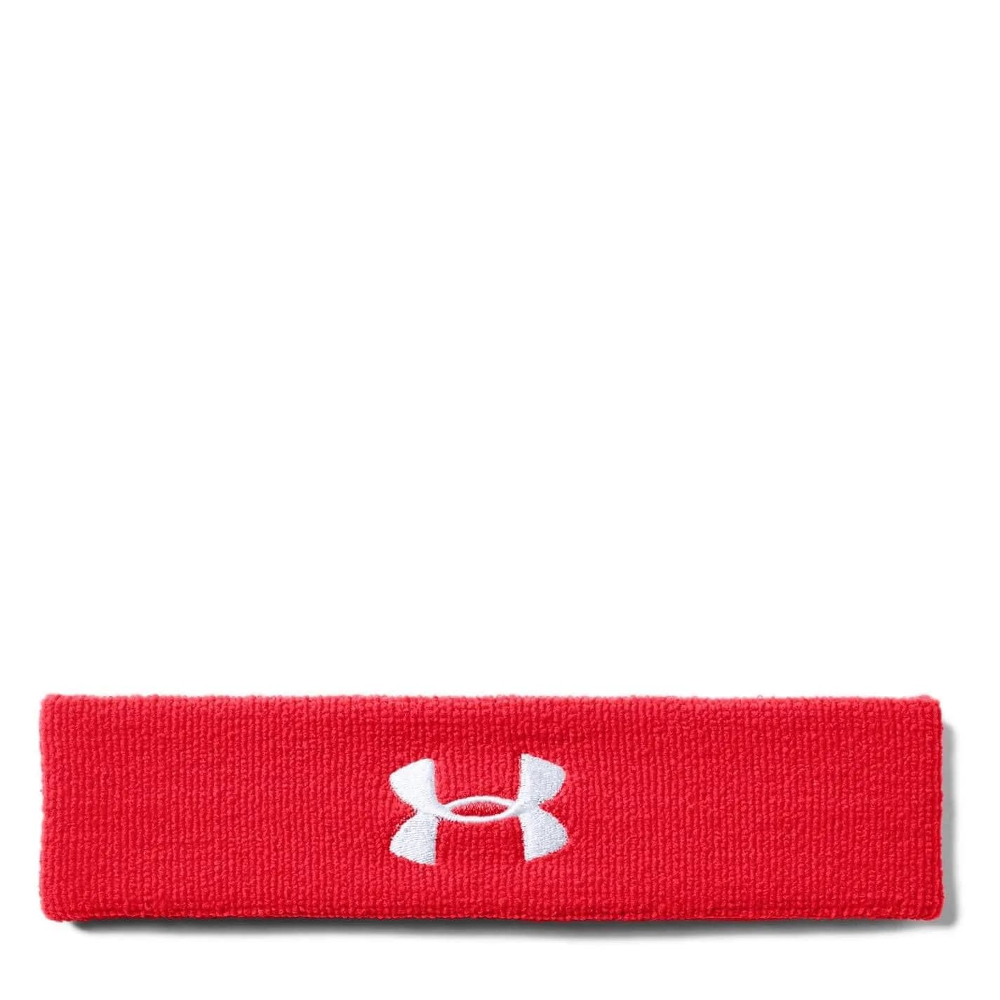 Under Armour Men's Performance Headband Red/White | Sweat-Wicking & Quick-Dry for Sports