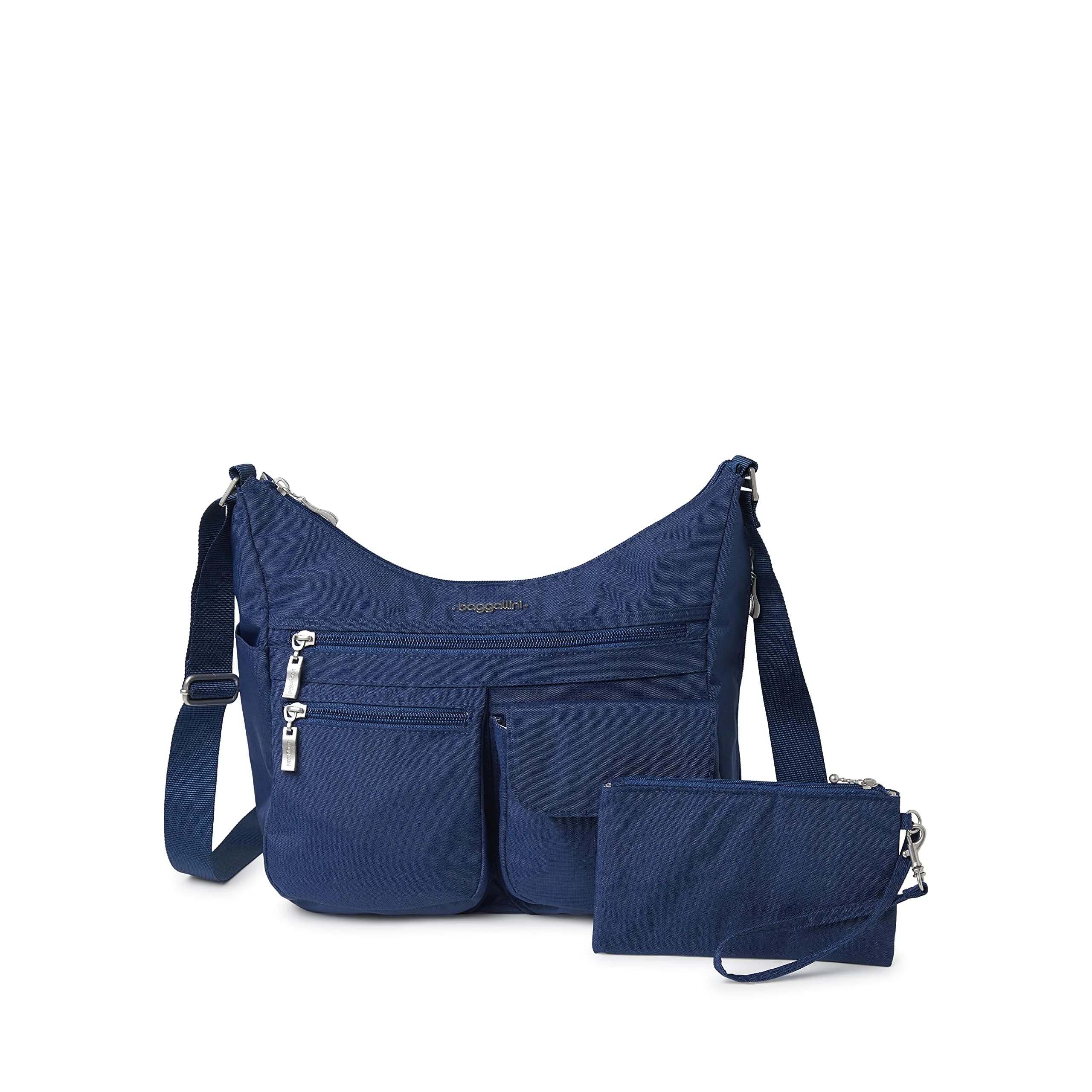 Baggallini Everywhere Bagg Hobo Crossbody Bag 25.5cm (10 inches) | Water-Resistant Travel Bag with RFID Wristlet - main product image