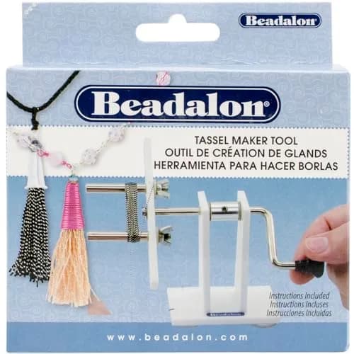 Beadalon Art_Craft_Kit White | Adjustable Tassel Maker for Jewelry & Crafts thumbnail 1