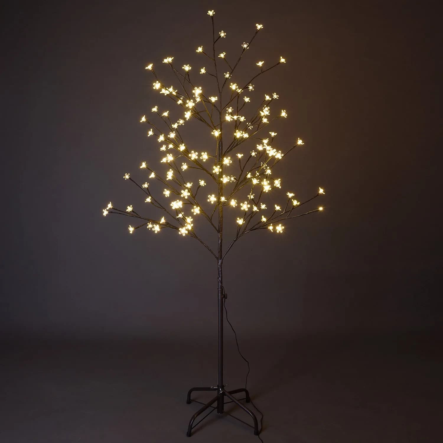 LIGHTSHARE 5 ft Cherry Blossom Tree RGB with Remote Control | 128 LED Lights — Warm White