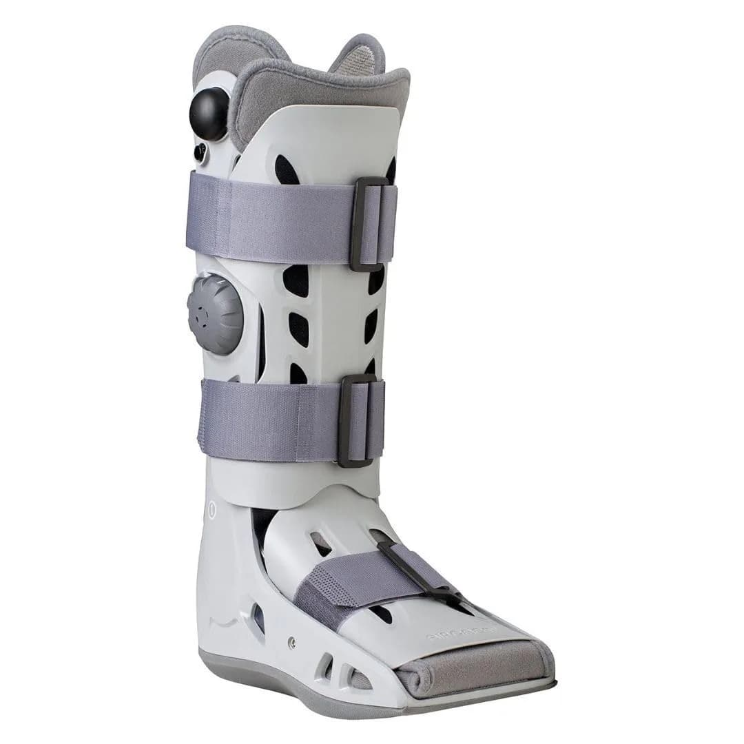 AIRCAST AirSelect Elite Walking Boot (Gray, Large) | Support & Edema Control with Open-Frame Ventilation