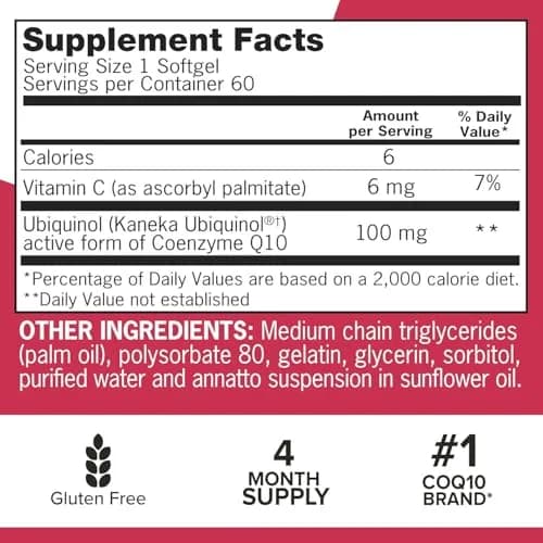 Qunol Mega Ubiquinol CoQ10 100mg thumbnail 6