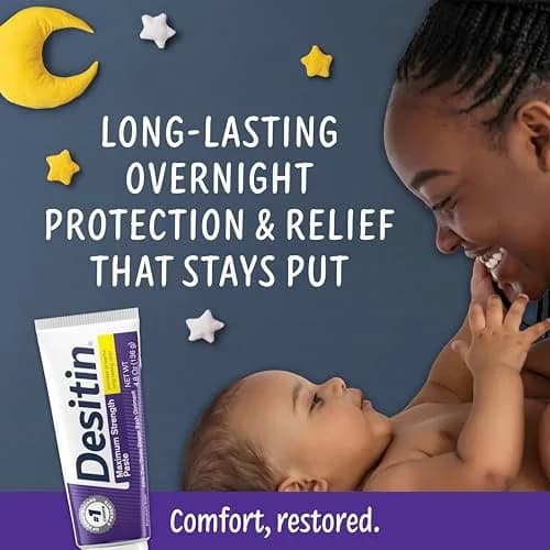 Desitin Maximum Strength Diaper Rash Paste 4.8 oz (136 g) | 40% Zinc Oxide for 12-Hour Protection thumbnail 3