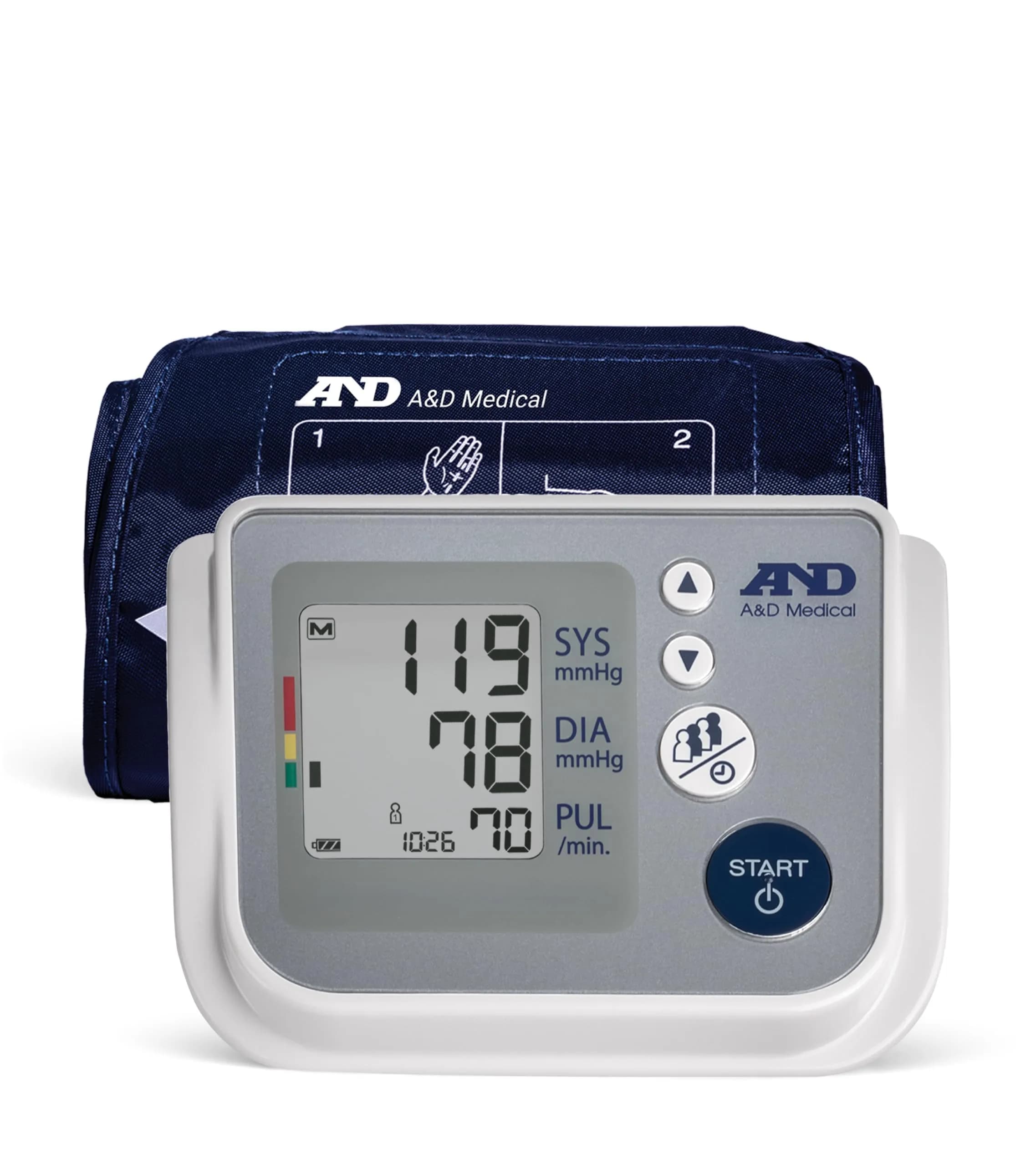 A&D Medical UA-767F Automatic Blood Pressure Monitor | 4 Users, 60 Memories/User, Wide Cuff 22-42cm, App Compatible