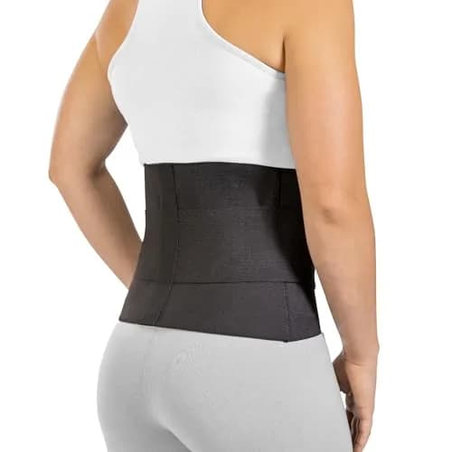 BraceAbility Elastic Low Back Brace | Compression Support for Sciatica & Herniated Disc (XL) thumbnail 1