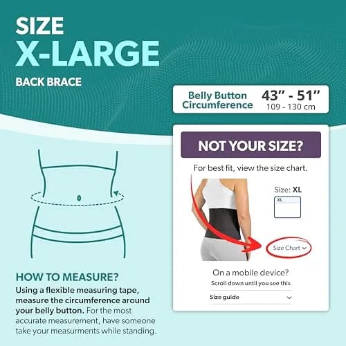BraceAbility Elastic Low Back Brace | Compression Support for Sciatica & Herniated Disc (XL) thumbnail 2