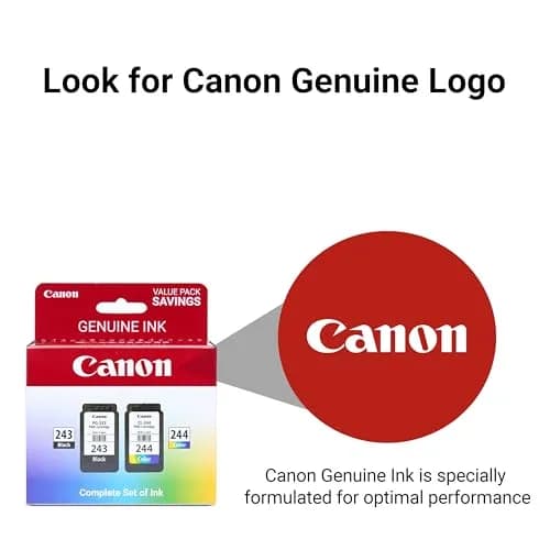 Canon PG-243 / CL-244 Genuine Ink Value Pack (2 Cartridges, Black & Color) | Yields up to 100 Pages Each thumbnail 4