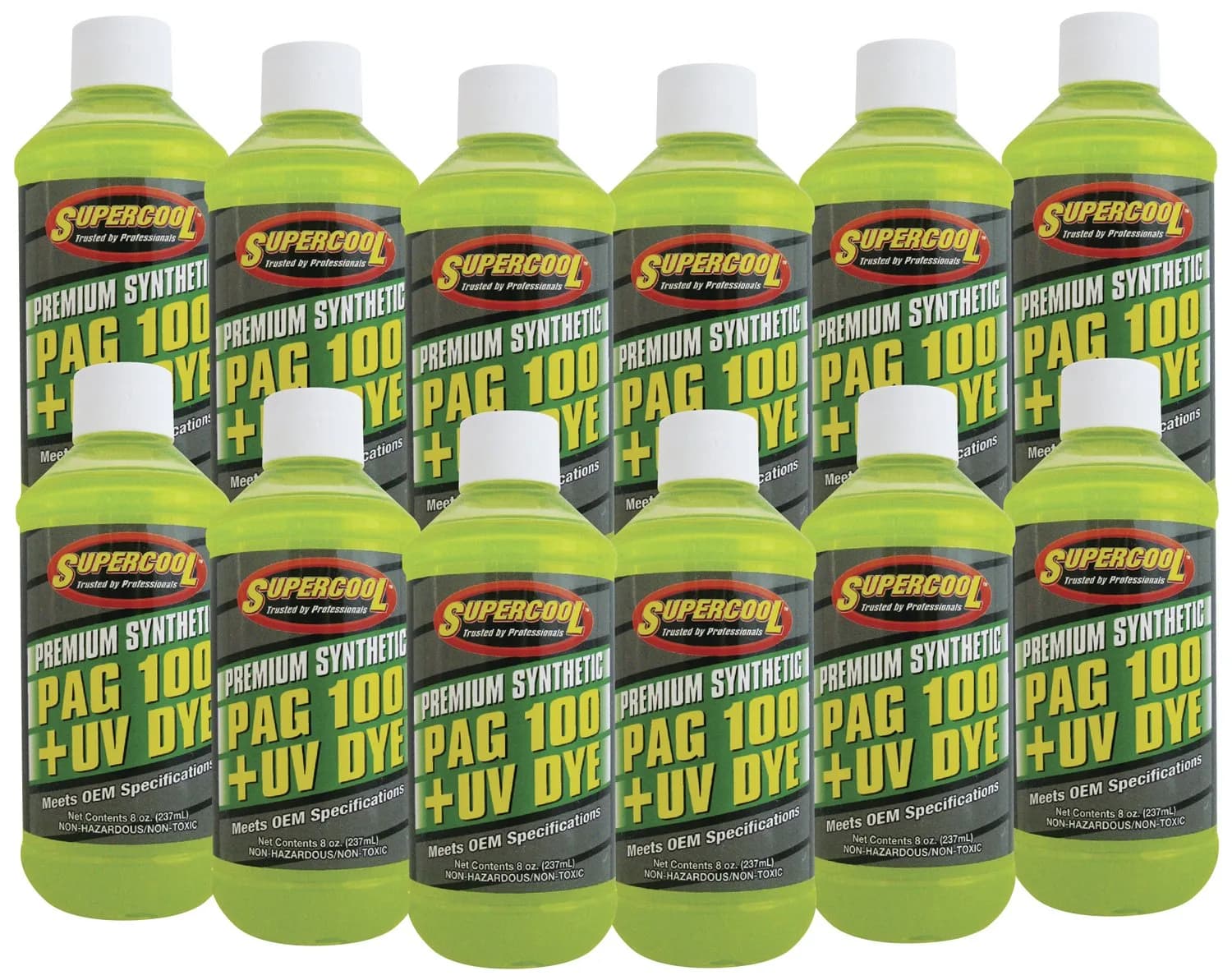 TSI Supercool P100-8D PAG Oil 100 Viscosity with U/V Dye 8oz | High Performance Synthetic PAG Oil for R134a Systems — 8 oz.