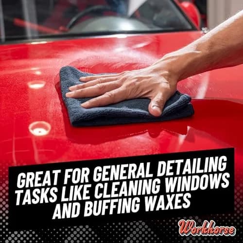 Chemical Guys MIC35306 Workhorse Microfiber Towel 16 in. x 16 in. Pack of 6 | Professional Grade, Lint-Free thumbnail 2